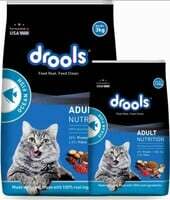 Flipkart Minutes - Drools 3+ 1.2 Kg free Ocean Fish 4.2 Kg Dry Adult Cat Food + 2 (location specific)