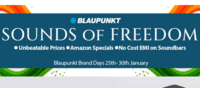 Blaupunkt Brand Days - Upto 70% off on Speakers, Headphones + 10% off using Federal, BOBcards