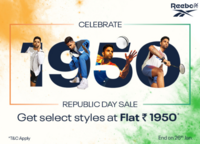 Reebok Celebrate 1950 Republic Day Sale - Upto 60% off select styles at 1950