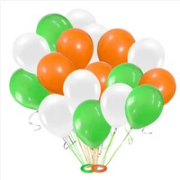 Picfest Pack of 50 Mettallic Balloons (Republic Day, Multicolour) 
