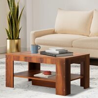 Amazon Brand - Solimo Engineered Wood Compact Contemporary Coffee Table | Walnut 