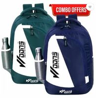 Woons combo 2set Bag backpack/ office/ School Bag/Laptop Backpack For Girls & Boys Waterproof School Bag  (Blue, Green, 35 L)