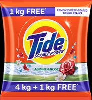 Tide Double Power Jasmine & Rose Detergent Powder 5kg{Location Specific}