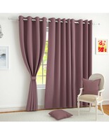  Story@Home Blackout Window Curtains 5 Feet Set of 1 | Solid Printed | 70% Room Darkening | Thermal Insulated Curtains | Curtain for Living Room | (118 x 152 cm, Burgundy) | Perfect for Home Decor 
