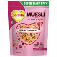 Fresh - Saffola Muesli Berry Crunch with Flavour Pops, 700 gm + 1More [Location Specific]