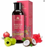 Avimee Herbal Javakusum Hibiscus Hair Oil | For Soft & Silky Texture | Loaded with Vitamin C, Flavonoids, Amino Acids, Mucilage Fiber, and Antioxidants | 100 mL