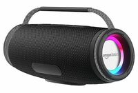 amazon basics Bluetooth 16W Speaker, with TWS Function, Powerful Bass, BT 5.3, MicroSD Card Slot, RGB Lights, AUX Input, USB Support, and in-Built Noise Cancelling Mic (Black)