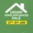 Grand Home Appliances Sale up to 80% off + 10% Bank Offers | 27th - 31st Jan
