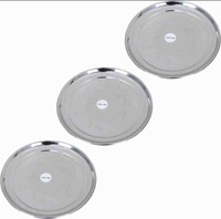 Flipkart Minutes - Urban Magic Round Steel Dinner Plate 3 Pcs (location specific)