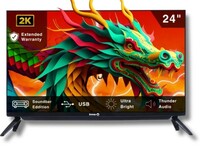  InnoQ Sounbar 60 cm (24 inch) HD Ready LED TV with 30W Front Boom Speakers, Monitor Support, Noise Reduction, Pixel Boost Engine, Colour Enhancer on Flipkart 