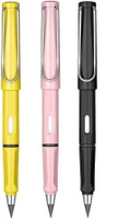 Add 4 qty - AVRT Inkless Pencils Portable Reusable and Erasable Metal Writing Pen Pencil (Set of 3, Multicolor)