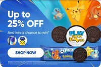 Swiggy Instamart Pokemon Contest Upto 25% Off & Win Free Oreo × Pokemon Freebies, Tablets