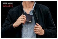 HAMMONDS FLYCATCHER Genuine Leather Wallet for Men, RFID Protected Leather Purse for Men, Money Purse for Men, Bi-Fold Wallet, 4 Card Slots, Coin Pocket, Hidden Pockets - Black