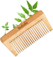 Add 3 qty - Indalo Pure Neem Wood Detangling Comb for Reducing Dandruff, Breakage & Hairfall