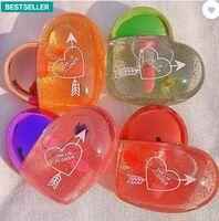 HUDA CRUSH 1Pcs Cute Heart Shape Swiss Korean Lip Gloss in Waterproof Pink Shade  (10 ml, Multicolor)