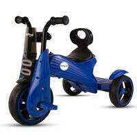 BUMTUM Baby Tricycle with Parental Handle | Baby Tricycle for Kids | Baby Tricycle for 2 Years to 5 Years Kids & Toddlers | Pedal Tricycle & 3 Wheel (Blue)