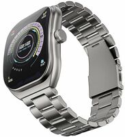 Boult Newly Launched Trail Pro Smartwatch 2.01'' 3D Curved Screen+AMOLED, BT Calling 5.3, 600 Nits Brightness, IP68, 250+ Watchfaces, 120+ Sports Modes, AI Voice Assistant, SpO2 Tracking (Silver)