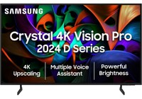 Take a look at this SAMSUNG New D Series Brighter Crystal 4K Vision Pro (2024 Edition) 108 cm (43 inch) Ultra HD (4K) LED Smart Tizen TV with 4K Upscaling | 300+ Free Channels | Multiple Voice Assistance Remote