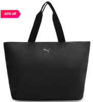 Puma Black Solid Tote Handbag