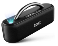 boAt Stone Lumos w/ LED Projection, 9HRS Playback, 60 W Bluetooth Speaker (Midnight Black, Mono Channel)