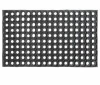 HOSTA HOMES Black Hollow Rubber Doormat