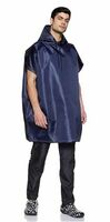 Amazon Brand - Solimo Polyester Water Resistant Poncho (Blue, Free Size)