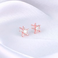 Rose Gold Starfish Earrings @699