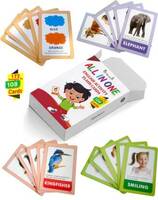 Inikao All in One English Activity Flash Cards  (Silver)