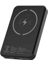 Stuffcool Click 5000mAh Made in India Magnetic Wireless Powerbank with 18W PD Fast Charing Type C Port Perfect for iPhone 12/13/14 Series (Matte Black) 