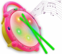 PARAM ENTERPRISE Musical Flash Drum Toys for Kids 3D Flash Drums Toys
