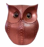 ARTISANS ALLEY Modern Classy Lucky Owl for Home Decor (Pack of 1, Rose Gold)