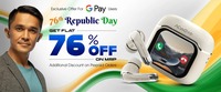 Flat 76% offon TWS Earbuds & BT-Calling Smartwatch