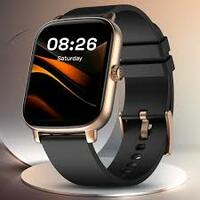 Noise Icon Buzz 1.69" Display with Bluetooth Calling, Built-In Games, Voice Assistant Smartwatch  (Black Strap, Regular)