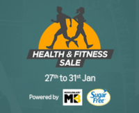 Health & Fitness Sale Upto 85% off + Extra upto Rs.200 off via coupon on selected products + Bank offers