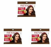 REVLON Color 'n Care NOURISHING PERMANENT HAIR COLOR - 5 Light Brown - Has essentials oils of Coconut Argan, Sunflower & Jojoba oil, along with shea butter - Sachet (Pack of 3)