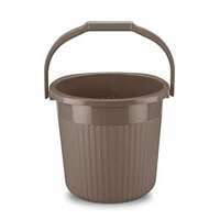 Milton Ritz 18 Plastic Bucket with Handle, 16 litres, Biskit | Home | Bathing | Storage | Bathroom | Multipurpose | Easy to Carry 
