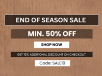 Raymond End of Season Sale - Minimum 50% off + Extra 10% off
