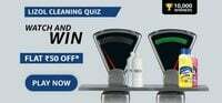 Amazon Lizol Smart Bano Quiz : Win ₹50 Back on Lizol of minimum order value ₹180