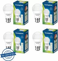 Crompton 9 W Standard B22 LED Bulb  (White, Pack of 4)