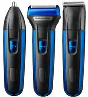 Dealsure Men Professionals Design 3 In 1 Perfect Shaver Hair Clipper And Nose Trimmer Rechargeable Beard And Moustaches Hair Machine And Trimming With Cord And Without Cordless Use Black Colour