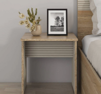 Kosmo Noah Wood Bed Side Table in Melamine Finish