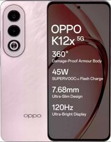 OPPO K12x 5G Smartphone (Feather Pink, 128 GB)  (6 GB RAM) Charger In-The-Box