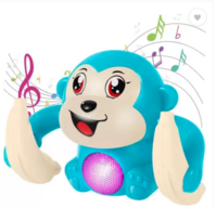 KOBBET Dancing Monkey Musical Toys for Tumble Toy with Voice Control Light & Sound Toys  (Multicolor)
