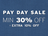 Levi's Pay Day Sale - Min 30 - 65% off + Extra 10% off