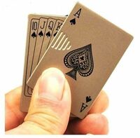 MT Metal Windproof Cigarette Gas Lighter - Playing Cards Ace