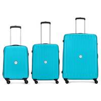 Aristocrat Polypropylene Armstrong 3 Pc Set 4 Spinner Wheels Trolley Bags for Travel Hardcase Luggage