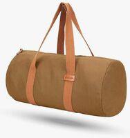 AirCase Canvas Designer Sling Duffle Bag with PU Leather, Detachable Shoulder Strap, Easy to Clean & Durable Cabin Luggage Hand Bag