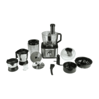 Croma 1000 Watt Food Processor with 2 Blades (Silver/Black)