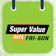 Super Value Days up to 60% off + 10% ICICI Bank Offer + Rewards up to ₹400 