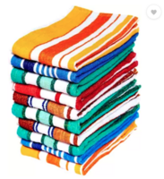 Space Fly Cotton 320 GSM Hand Towel  (Pack of 10)